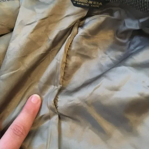 VTG Tweed Blazer Sports Coat UK Great Britain Jacket Two Button Austin Reed - Picture 14 of 14